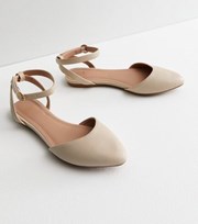 New Look Wide Fit Stone 2 Part Ballerina Pumps